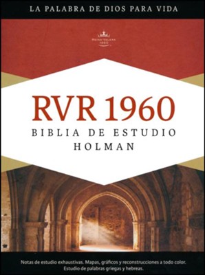 Biblia de Estudio RVR 1960 Holman, Piel Imit. Chocolate/Tta. Ind.  (RVR 1960 Holman Study Bible, I. Leather, Choc./Ttta. Ind.)  - 
