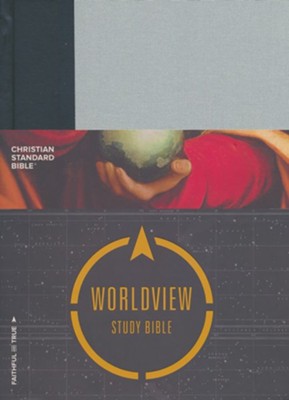 CSB Worldview Study Bible, Gray and Black Cloth Over Board  - 
