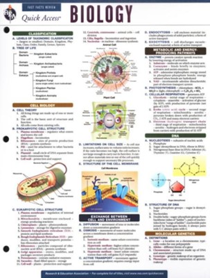 Biology - Quick Access Reference Chart  -     By: REA Editors
