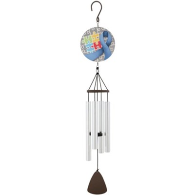Autism Awareness Picture Perfect Windchime, 27&#034  - 
