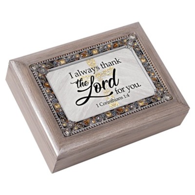 I Always Thank The Lord For You Music Box, Plays Amazing Grace  - 