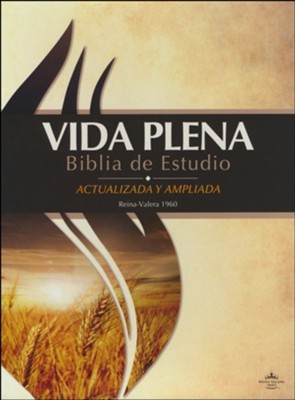Biblia de Estudio RVR 1960 Vida Plena, Piel Fabricada, Negra  (RVR 1960 Full Life Study Bible, Bonded Leather, Black)  - 