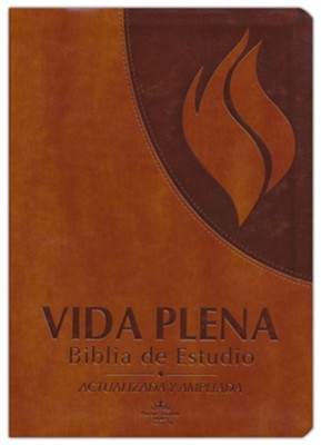 Biblia de Estudio RVR 1960 Vida Plena, Piel Imit., Marron  (RVR 1960 Full Life Study Bible, Imit. Leather, Brown)  - 