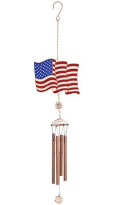 American Flag Wireworks Garden Chime  - 