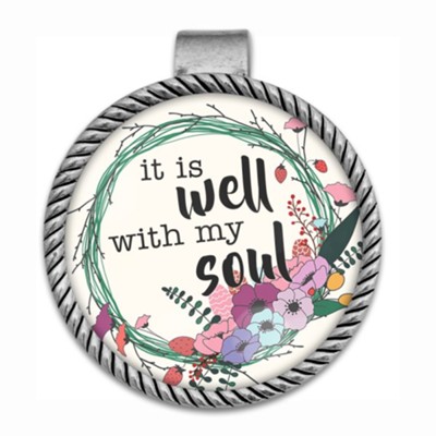 It is Well with My Soul Visor Clip  -     By: Car Encouragement
