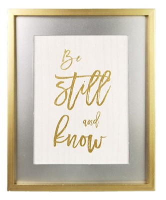 Be Still And Know Wooden Sign  - 