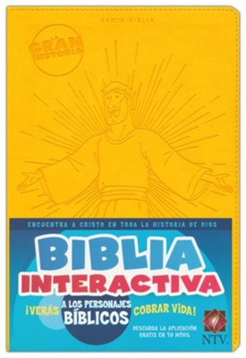 La Gran Historia Biblia Interactiva NTV, Piel Imit. Amarilla  (NTV The Big Picture Interactive Bible, Yellow Imit. Leather)  -     By: Heath McPherson
