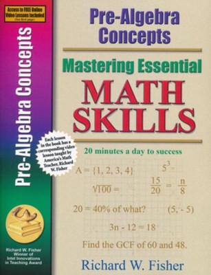Pre-Algebra Concepts Online Video Tutorial Included  -     By: Richard W. Fisher
