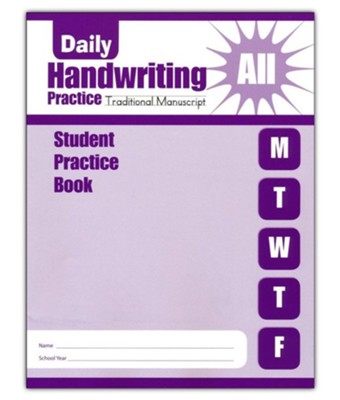 Daily Handwriting Practice: Traditional Manuscript Student Workbook  - 