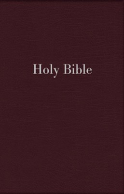 NIV Large-Print Personal-Size Reference Bible--imitation  leather, burgundy  - 