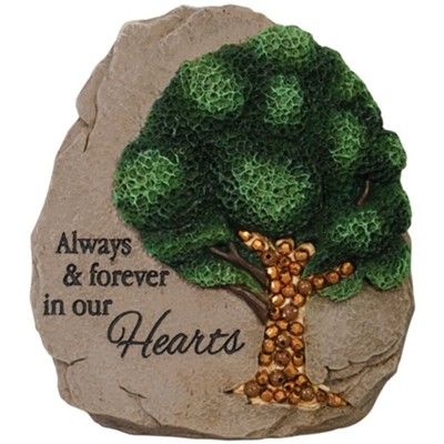Always And Forever Memorial Message Stone  - 