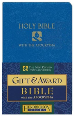 NRSV Gift & Award Bible with Apocrypha, Imitation leather, Blue   - 