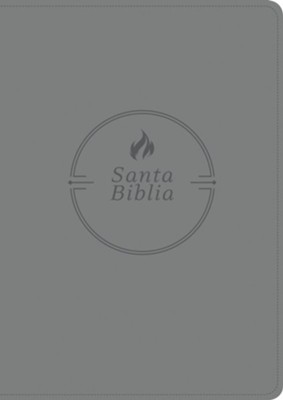 Santa Biblia RVR60, Edici&#243n z&#237per con referencias, letra grande, SentiPiel, Gris (RVR60 Large-Print Reference Bible--soft leather-look, gray (zipper edition))  - 