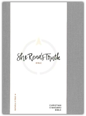 CSB She Reads Truth Bible, Gray Linen, Indexed   - 