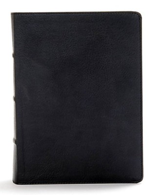 CSB Study Bible, Black Premium LeatherTouch  - 