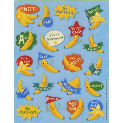 Banana Scented Stickers (Pack of 80)   - 