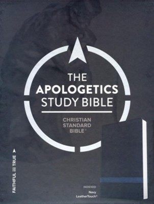 CSB Apologetics Study Bible, Navy LeatherTouch, Thumb-Indexed  - 