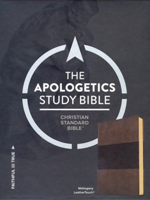 CSB Apologetics Study Bible, Mahogany LeatherTouch  - 