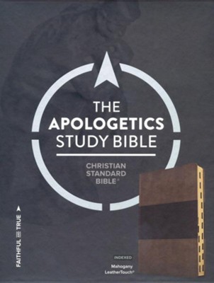 CSB Apologetics Study Bible, Mahogany LeatherTouch, Thumb-Indexed  - 