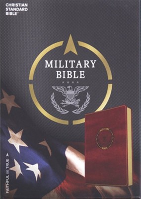 CSB Military Bible, Burgundy LeatherTouch for Marines  - 