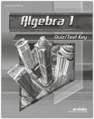 Algebra 1 Quiz & Test Key (2nd Edition)   - 