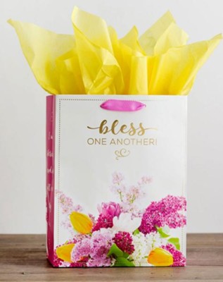 Bless One Another, Gold Foil Stamped, Giftbag, Medium  - 