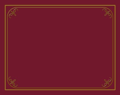 Certificate Holder: Burgundy (pkg. of 6)  - 