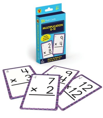 Brighter Child Multiplication 0 to 12 Flash Cards: 9780769677439 ...