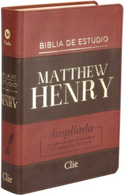 Biblia de estudio RVR Matthew Henry, piel italiana  (RVR Matthew Henry Study Bible, Italian Leather)  -     Edited By: Alfonso Ropero
    By: Matthew Henry

