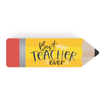 Best Teacher Ever Pencil Shape Art  - 