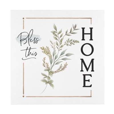 Bless This Home Canvas Art  - 