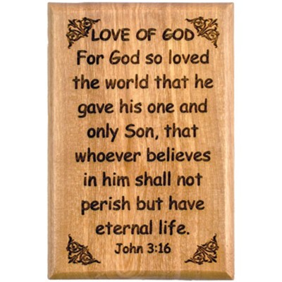 Love of God John 3:16 Bible Verse Fridge Magnet from Bethlehem  - 