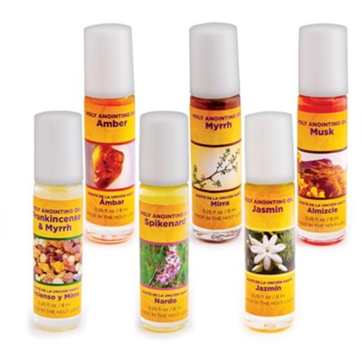 Assorted Holy Anointing Oil 6 pack Assortment #5  - 