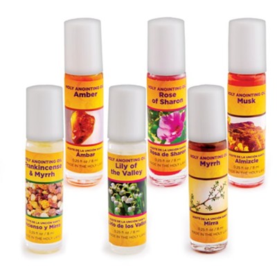 Assorted Holy Anointing Oil 6 pack Assortment #6  - 