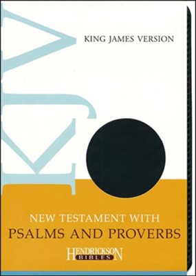 KJV New Testament with Psalms and Proverbs, Flexisoft  leather - black  - 