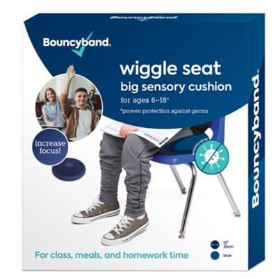 Antimicrobial Wiggle Seat Cushion (Blue; 33cm)   - 