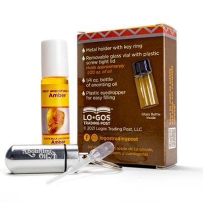 Amber Anointing Oil Gift Box Set, Silver  - 
