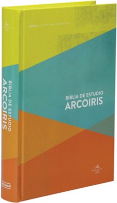 RVR 1960 Biblia de Estudio Arcoiris, multicolor tapa dura  (RVR 1960 Rainbow Study Bible, Hardcover)  - 