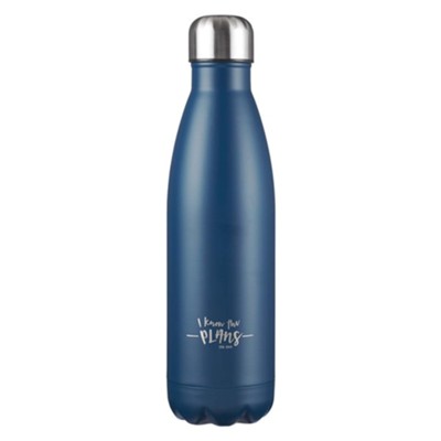 I Know the Plans, Hot & Cold Insulated Bottle, Blue  - 