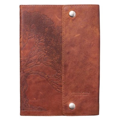Genuine Leather Journal Stand Firm Tan, Top Rated Leather Journals