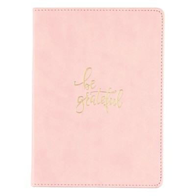 Be Grateful Handy Journal, LuxLeather Pink  - 