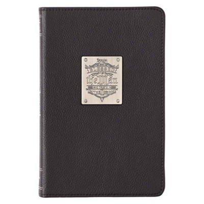 Blessed Is The Man Badge Full Grain Leather Journal  - 