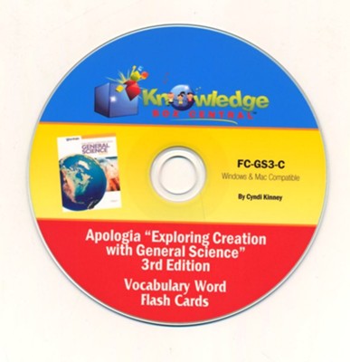 Apologia Exploring Creation With General Science 3rd Edition Vocabulary Words Flash Cards CD  -     By: Cyndi Kinney, Shelby Kinney
