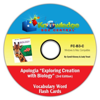 Apologia Exploring Creation With Biology 3rd Edition Vocabulary Flash Cards CD  -     By: Cyndi Kinney & Judy Trout
