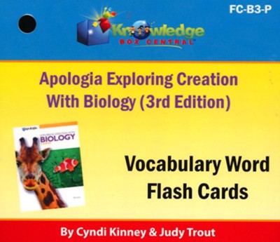 Apologia Exploring Creation With Biology 3rd Edition Vocabulary Flash Cards  -     By: Cyndi Kinney, Judy Trout
