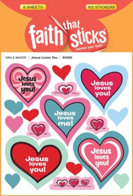 Jesus Loves You Stickers  - 