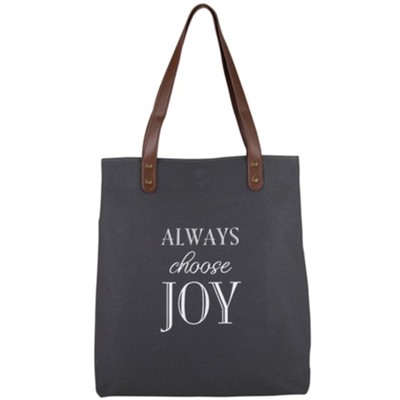 Always Choose Joy Canvas Tote Bag  - 