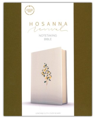 CSB Notetaking Bible, Hosanna Revival Edition--cloth over boards, lemons  - 