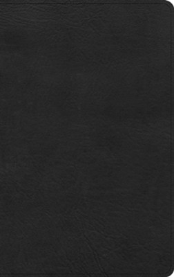 KJV Ultrathin Bible--soft leather-look, black (indexed)  - 