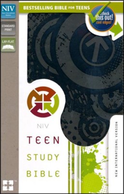 NIV Teen Study Bible, Italian Duo-Tone, Charcoal  -     By: Lawrence O. Richards, Sue W. Richards
